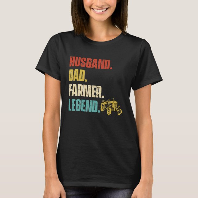Husband Vater Bauer Legend T-Shirt (Vorderseite)