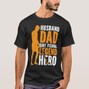 Husband Vater Dirt Fishing Legend Hero Men's Metal T-Shirt