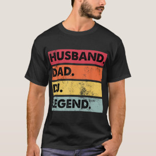 Husband Vater DJ Legend Funny DJ Disc Jockey Music T-Shirt