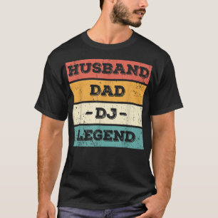 Husband Vater DJ Legend Funny DJ Disk Jockeys Musi T-Shirt