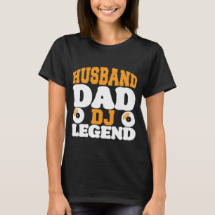 Husband Vater DJ Legend Minimalistisch T-Shirt