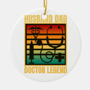 Husband Vater Doctor Legend Keramik Ornament