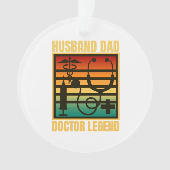 Husband Vater Doctor Legend Ornament (Vorderseite)