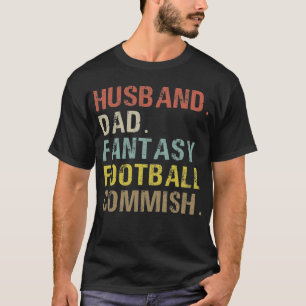 Husband Vater Fantasy Football Commissions Sprichw T-Shirt