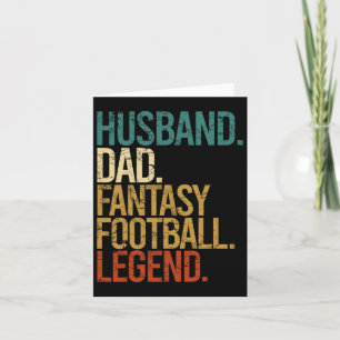 Husband Vater Fantasy Football Legend Funny Men Re Karte