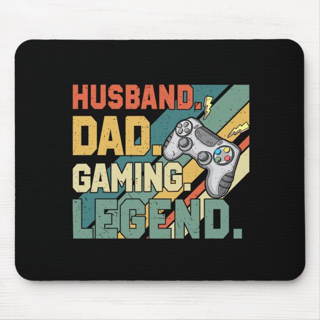 Husband Vater Gaming Legend Vatertag Mousepad (Vorne)