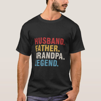 Husband Vater Grandpa Legend Vathers Day Vater Pap T-Shirt