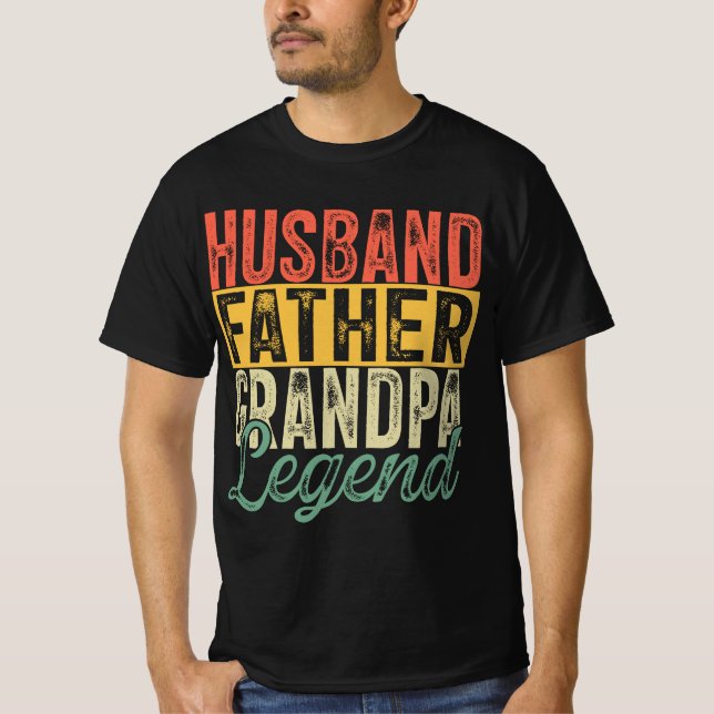 Husband Vater Grandpa Legende T-Shirt (Vorderseite)