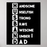 Husband-Vater Handsome Unselofish Strong Brave Awe