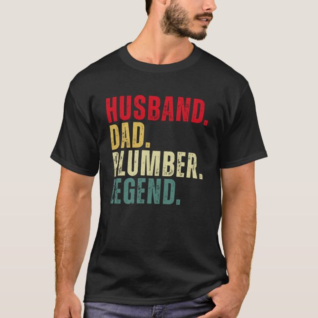 Husband-Vater Plumber Legend T-Shirt (Vorderseite)