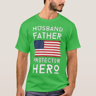 Husband Vater Protector Hero T-Shirt