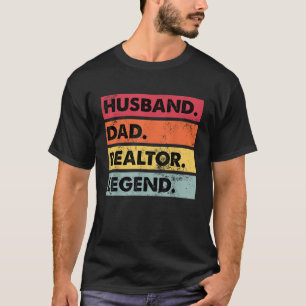 Husband Vater Realtor Funny Real Anwesen Agent Men T-Shirt