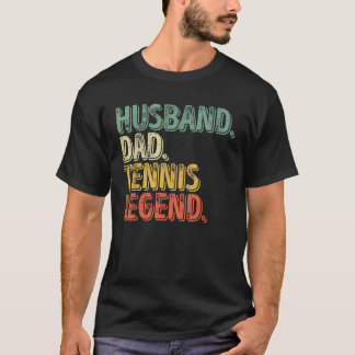 Husband Vater Tennis Legend Funny Vatertag Geschen T-Shirt