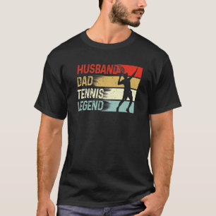 Husband Vater Tennis Legend Vintag Vatertag T-Shirt