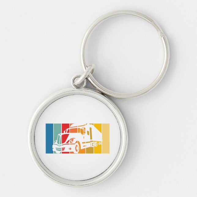 Husband Vater Trucker Legend Funny Truck Driver Tr Schlüsselanhänger (Vorne)