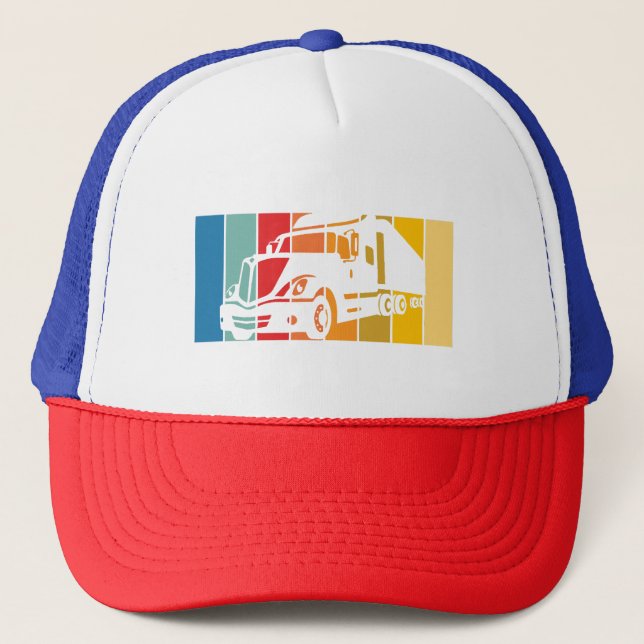 Husband Vater Trucker Legend Funny Truck Driver Tr Truckerkappe (Vorderseite)