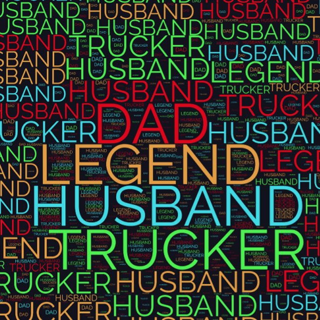 Husband Vater Trucker Legend T-Shirt (Von Creator hochgeladen)