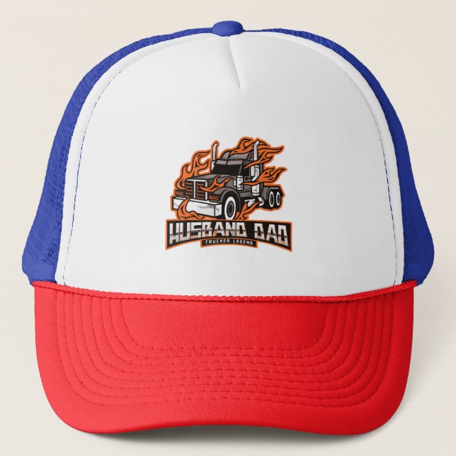 Husband Vater Trucker Legend Truckerkappe (Vorderseite)