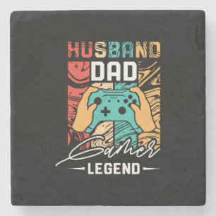 Husband Vater Video Game Legende Steinuntersetzer