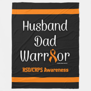 Husband Vater Warrior...RSD/CRPS Fleece Blanket