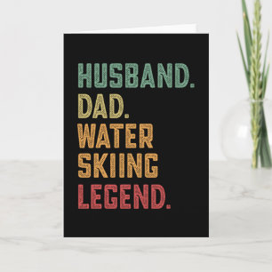 Husband Vater Wasserski Legend Ski Karte
