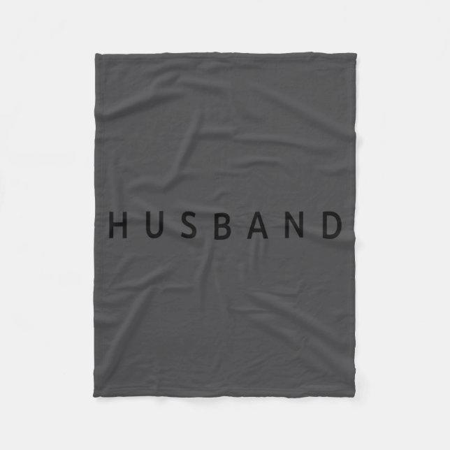 Husband Wedding Married Couple Wife Matching Husba Fleecedecke (Vorderseite)