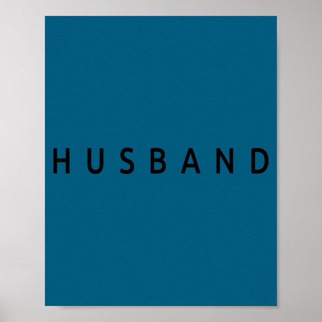 Husband Wedding Married Couple Wife Matching Husba Poster (Vorne)