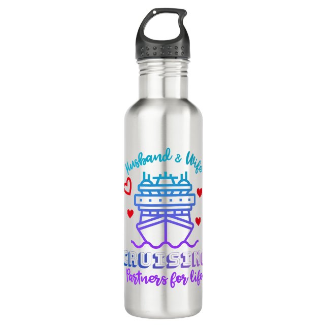 Husband & Wife Cruise Partners SS Insulated Bottle Edelstahlflasche (Vorderseite)
