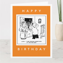 Husband Will nicht, Cartoon zu hinterfragen Karte