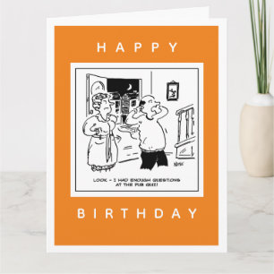 Husband Will nicht, Cartoon zu hinterfragen Karte