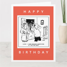 Husband Will nicht, Cartoon zu hinterfragen Karte