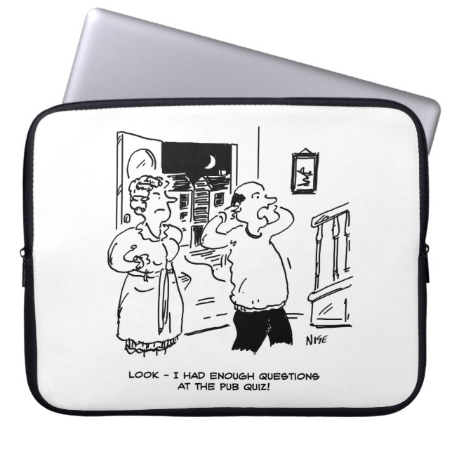 Husband Will nicht zu fragen Laptopschutzhülle (Vorderseite)