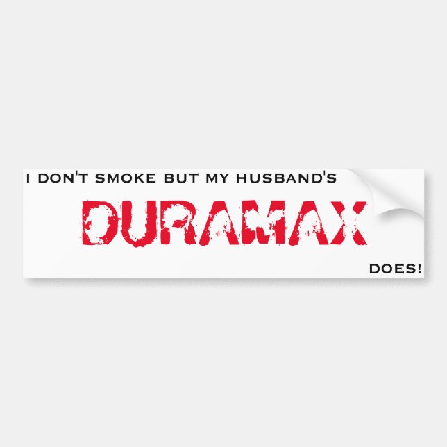 HUSBANDS_DURAMAX_SMOKES AUTOAUFKLEBER (Vorne)