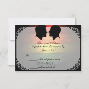 Husbands IV Custom Gay Wedding RSVP Cards Karte