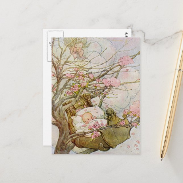 Hush-A-Bye-Baby Postkarte (Vorderseite/Rückseite Beispiel)