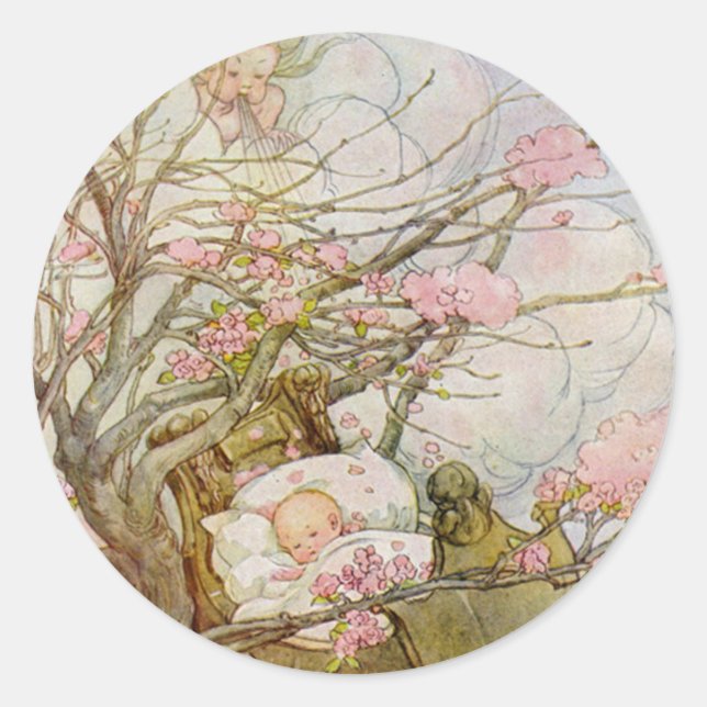 Hush-A-Bye-Baby Runder Aufkleber (Vorderseite)