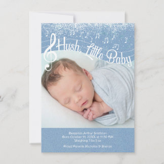 Hush, Little Baby Flat Announcement Card Ankündigung