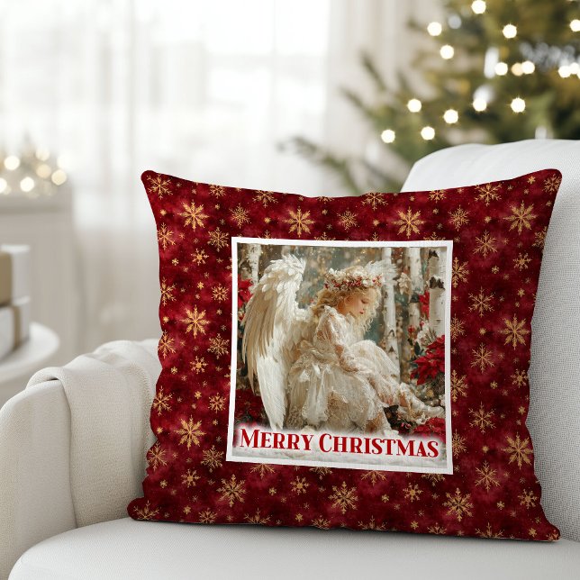 Hushed Cozy Angel Victorian Christmas Pillow Gift Kissen (Hushed Cozy Angel Victorian Christmas Pillow Gift)