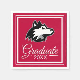 Huskies der Nord-Illinois Abschluss Serviette