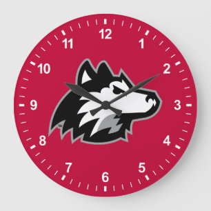 Huskies der Nord-Illinois Große Wanduhr