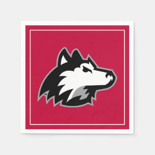Huskies der Nord-Illinois Serviette