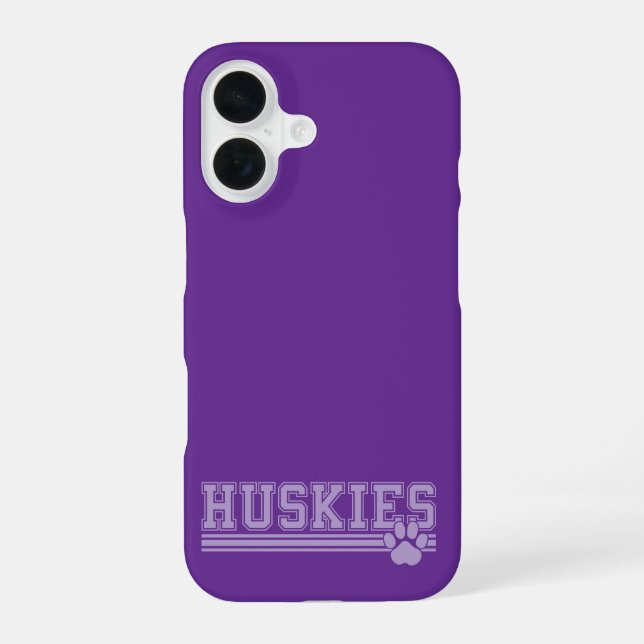 Huskies iPhone 16 Hülle (Rückseite)
