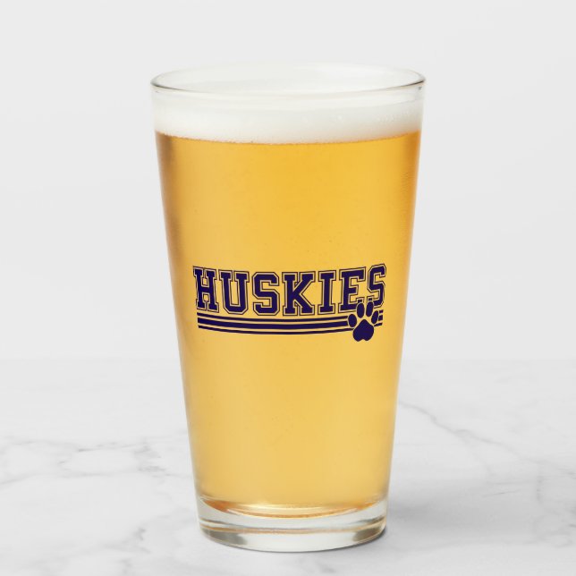 Huskieses Paw Ber Glas (Vorne (Gefüllt))