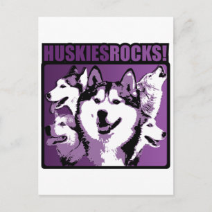 Huskieses Rock! Postkarte
