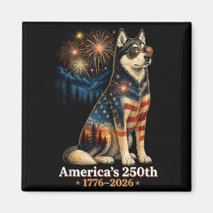 Husky Aamericas 250. Jubiläum 1776 2026 Magnet