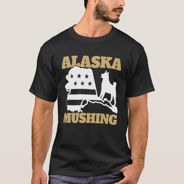 Husky Alaska Mushing T-Shirt (Vorderseite)
