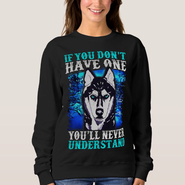 Husky Alaskan Huskieses Dog Owner Sweatshirt (Vorderseite)