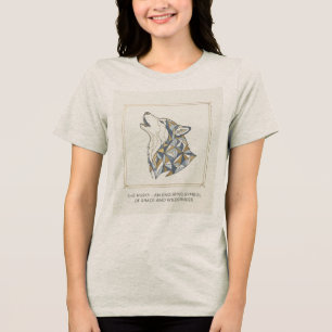 Husky Anmut & Wildnis – Frauen Heather Grau Tri-Blend Shirt