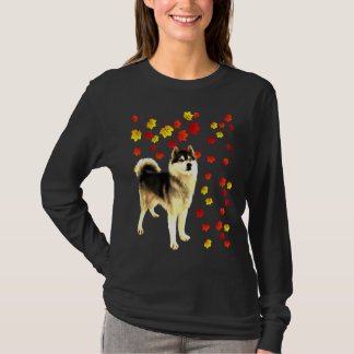 Husky Autumn Leaf for Dog T-Shirt