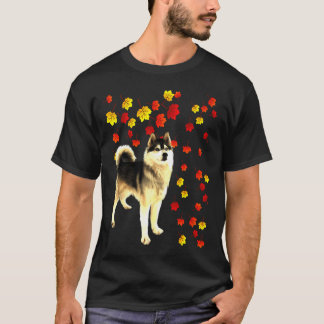 Husky Autumn Leaf for Dog T-Shirt
